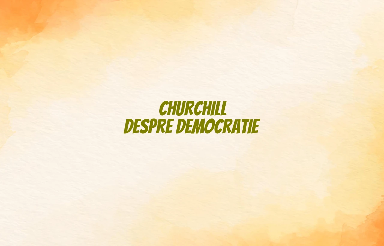 churchill despre democratie